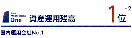 資産運用残高*2国内運用会社No.1