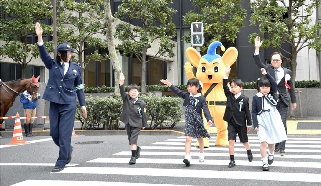 交通安全教室の写真