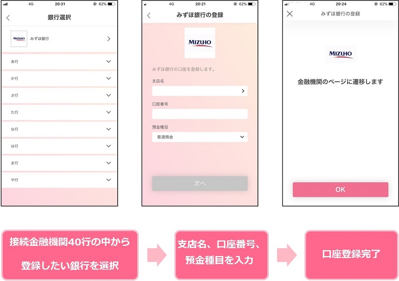 口座登録手順