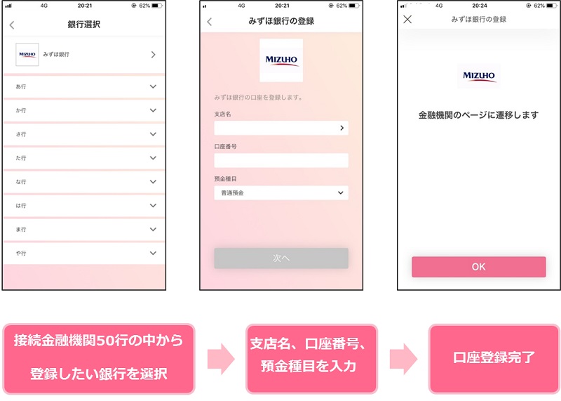 口座登録手順