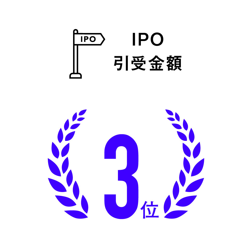 IPO案件件数 国内3位
