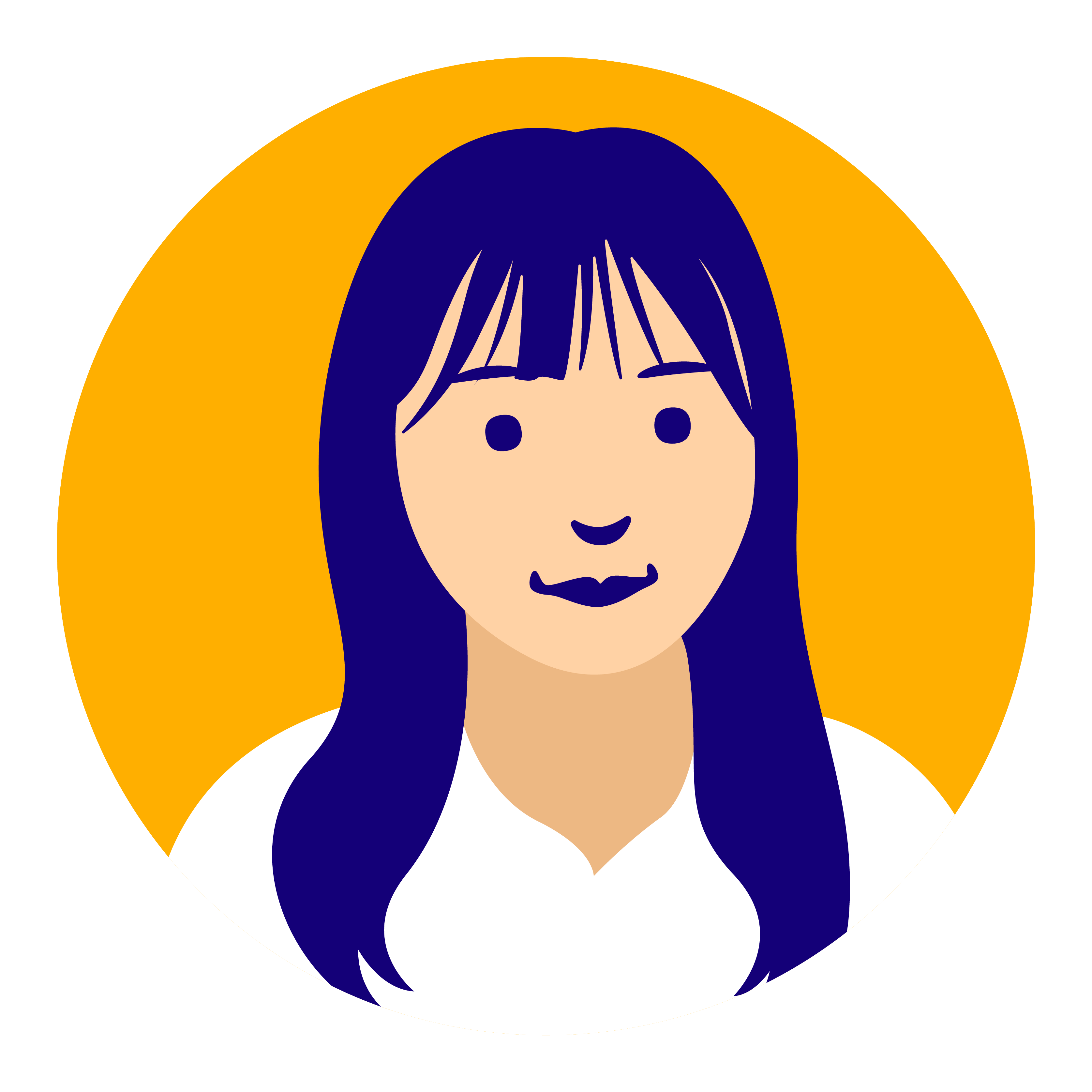 先生の顔イラスト