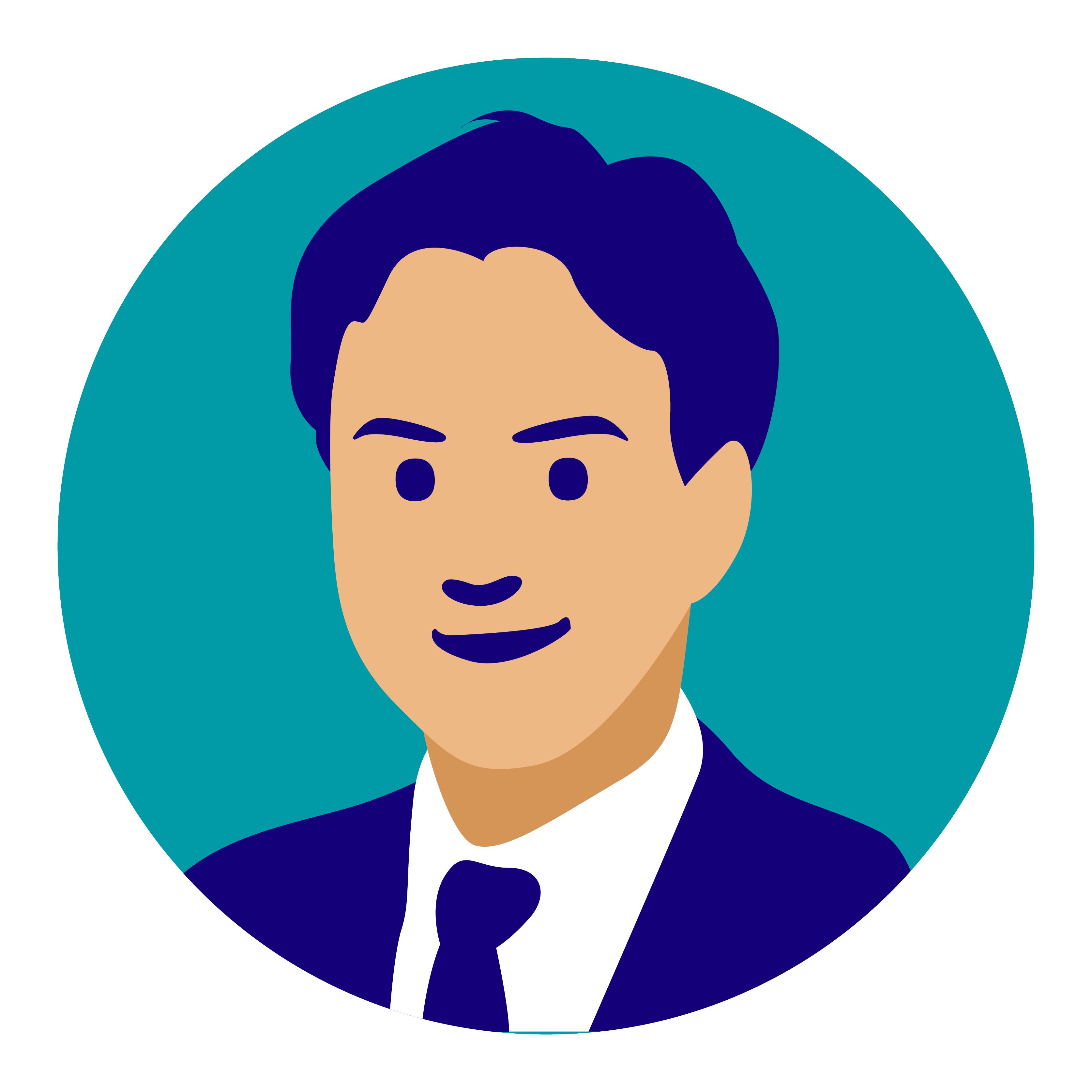 先生の顔イラスト